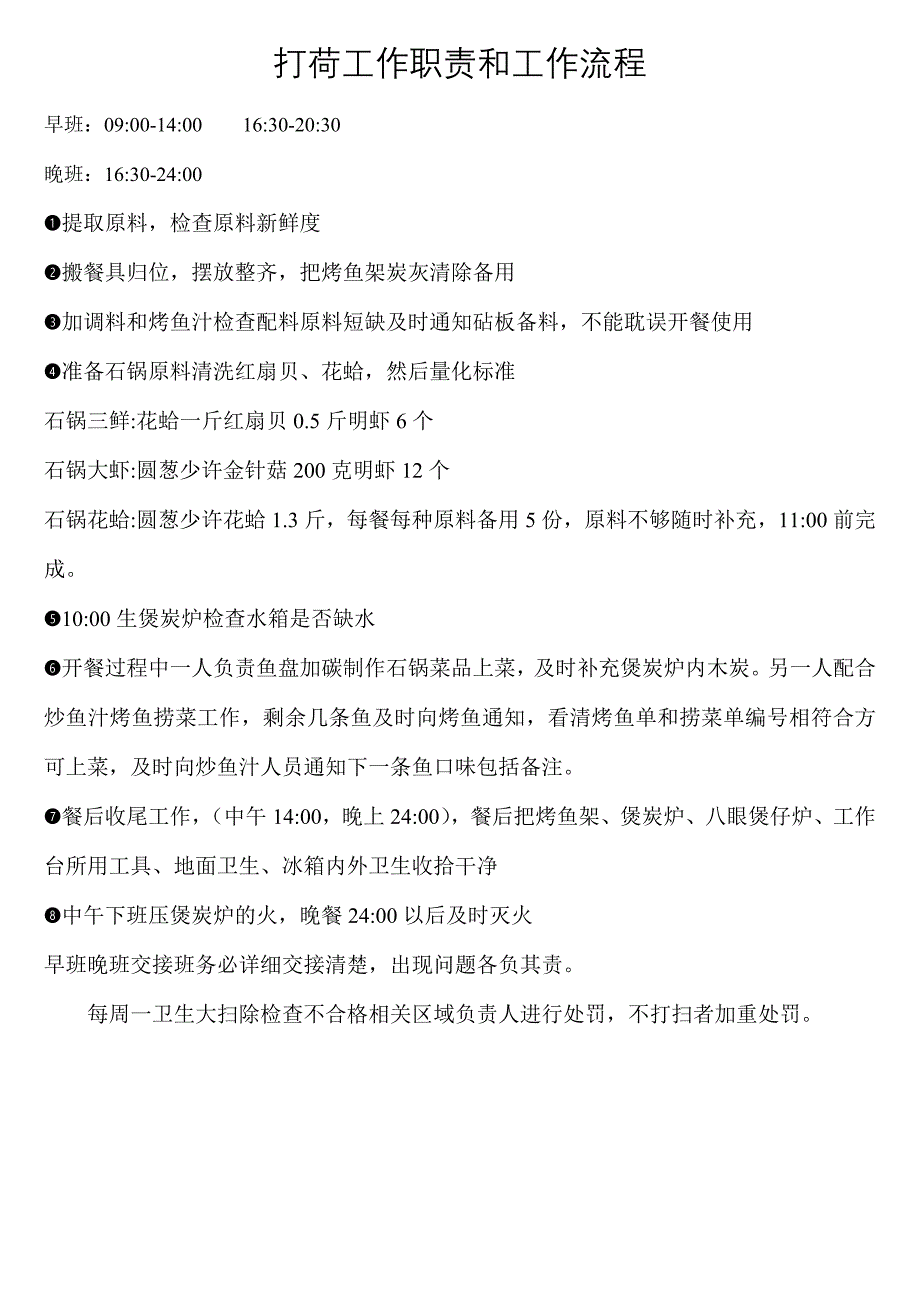 打荷工作职责和工作流程_第1页