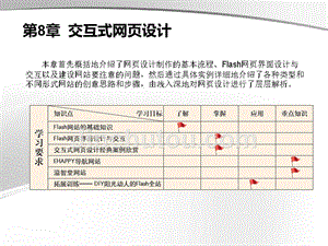 Flash CC 2015中文版案例教程第8章交互式网页设计
