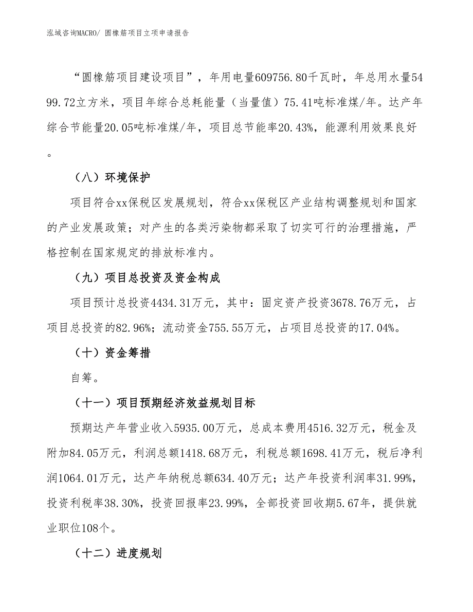 （招商引资）圆橡筋项目立项申请报告_第3页