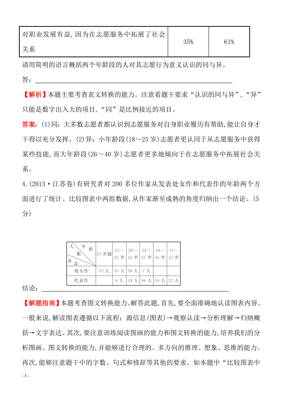 2013-2018年语文5年真题分类汇编-2013年考点9图文转换附答案解析_第3页