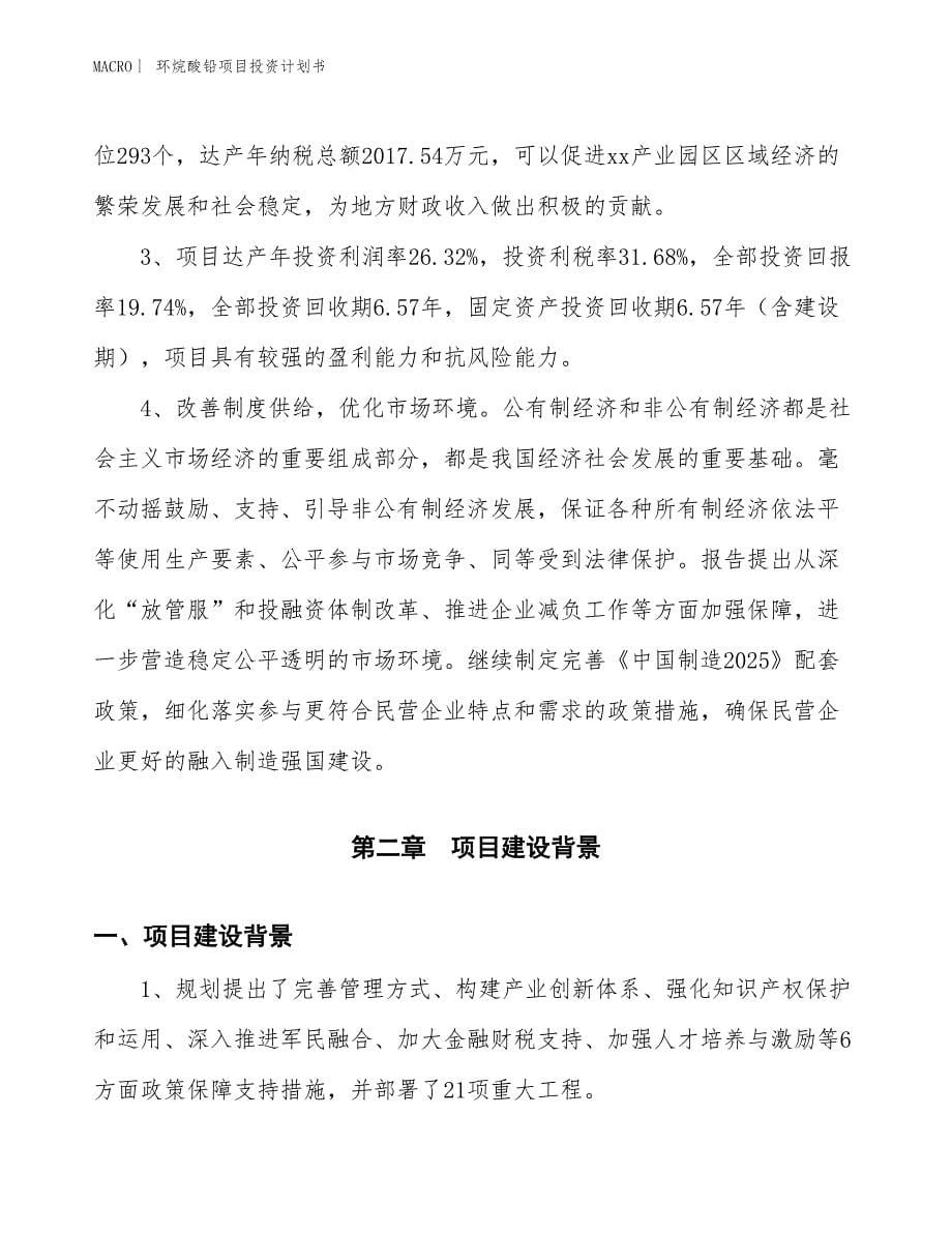 （招商引资报告）环烷酸铅项目投资计划书_第5页