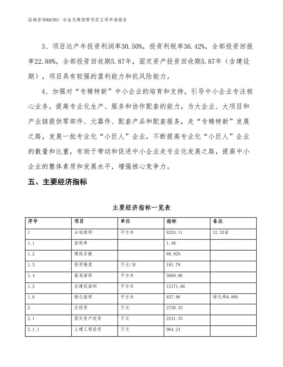 （招商引资）合金无缝铝管项目立项申请报告_第5页