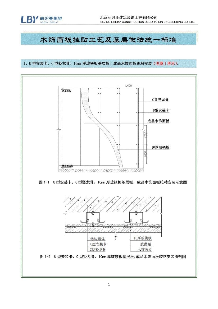 木饰面挂贴工艺及基层做法统一标准_第5页