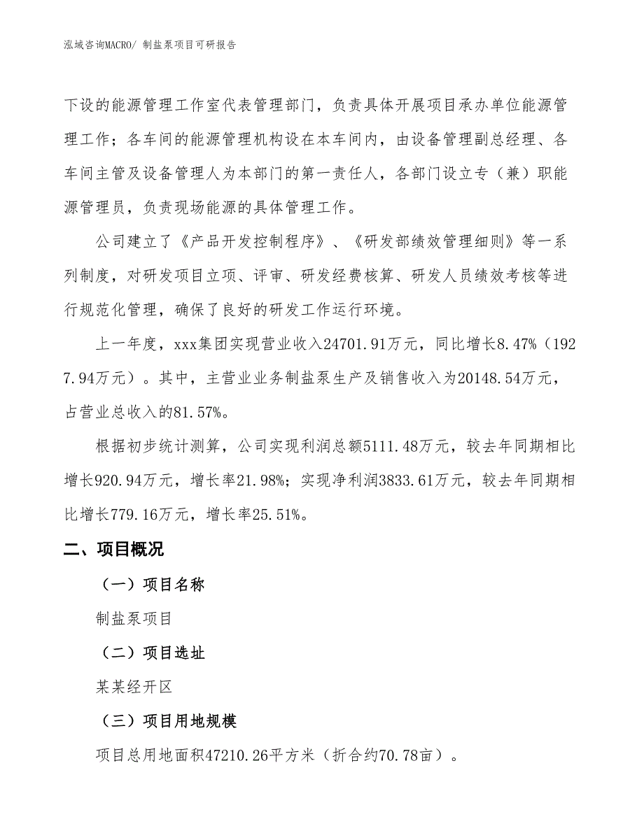 制盐泵项目可研报告_第2页