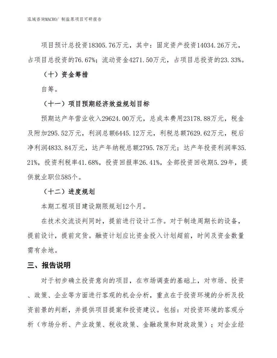 制盐泵项目可研报告_第4页