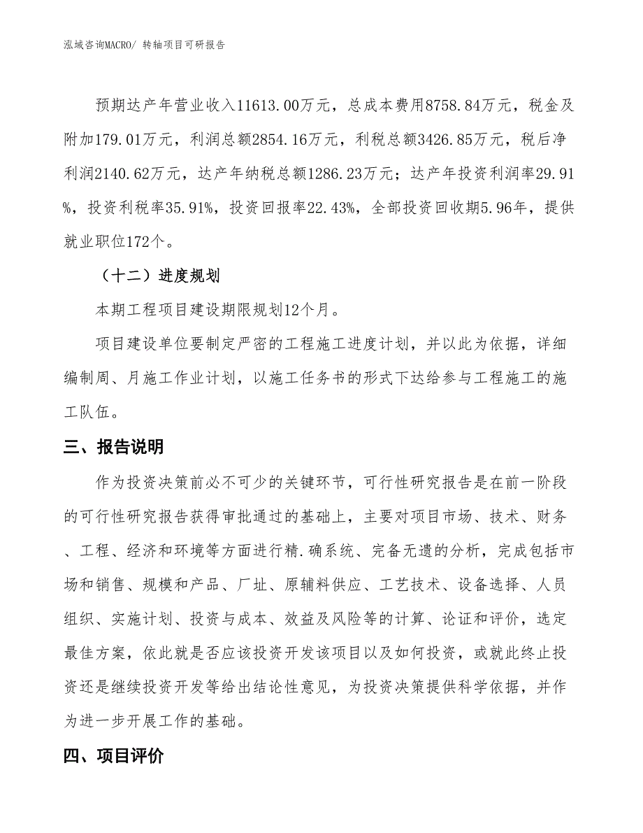 转轴项目可研报告_第4页