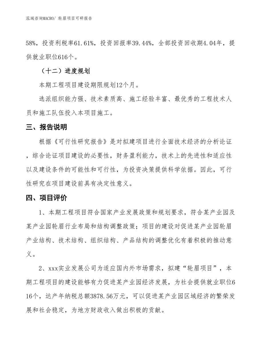 轮眉项目可研报告_第4页