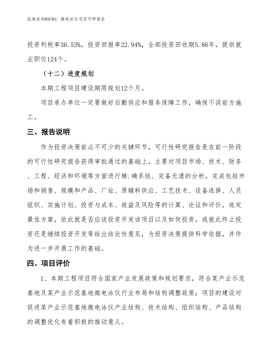 微电泳仪项目可研报告_第4页