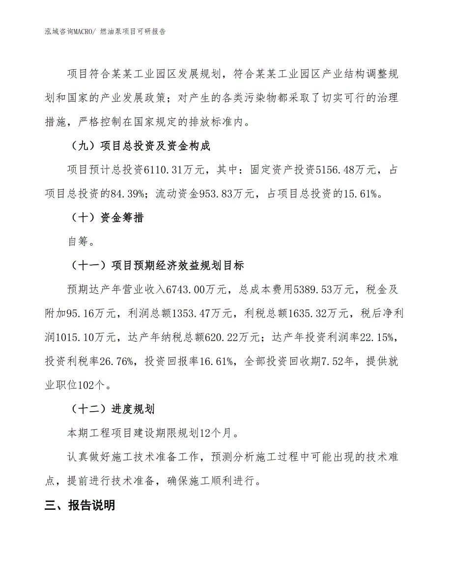 燃油泵项目可研报告_第4页