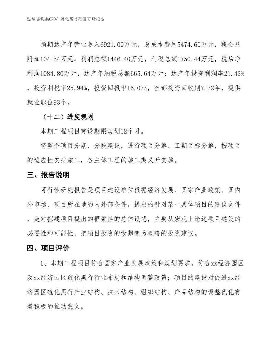 硫化黑行项目可研报告_第4页