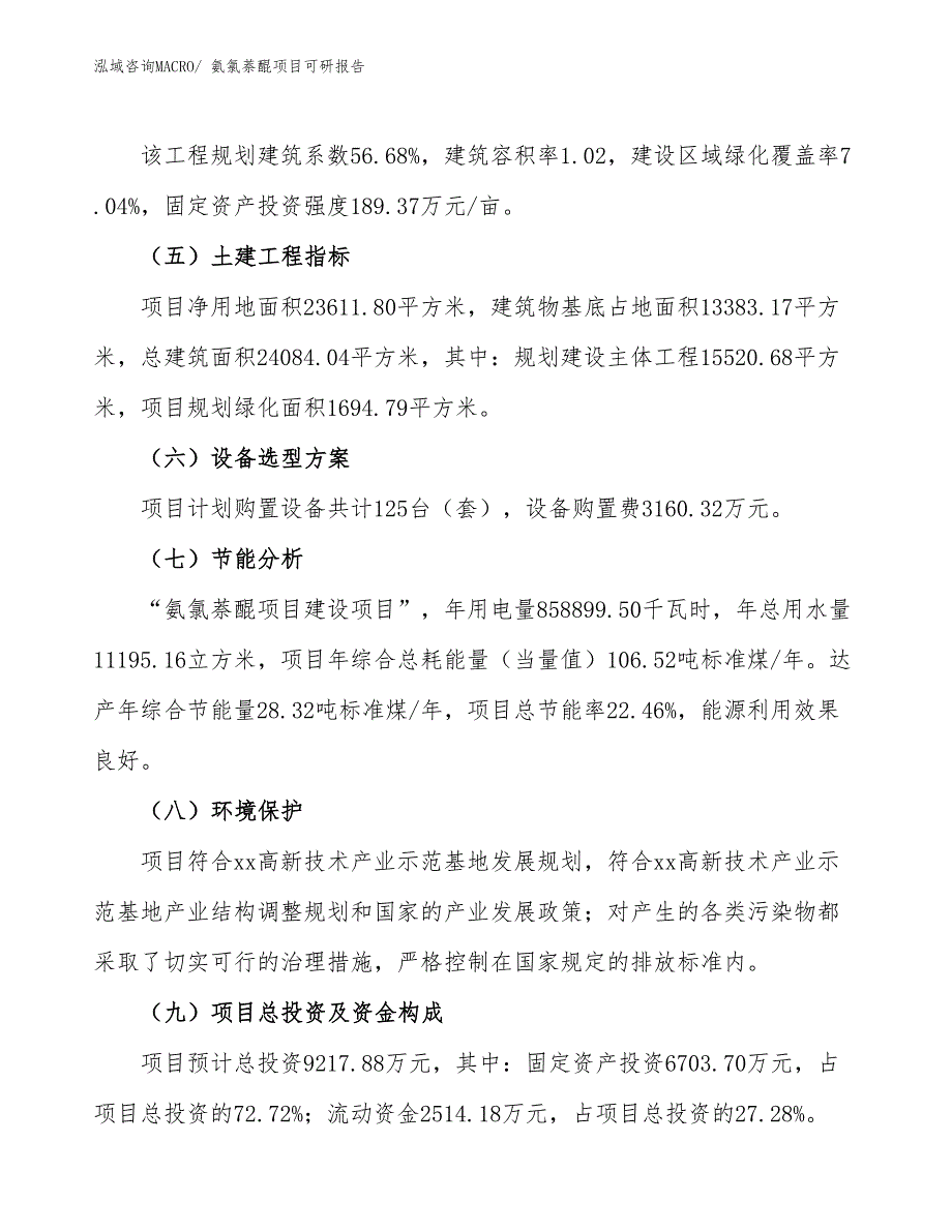 氨氯萘醌项目可研报告_第3页