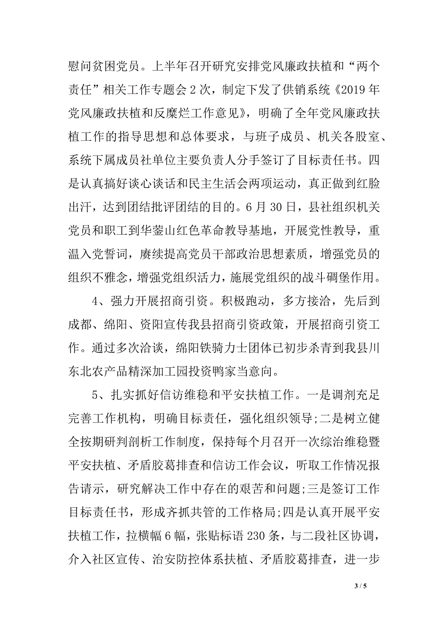 供销社2019年上半年工作总结及下半年工作筹划_第3页