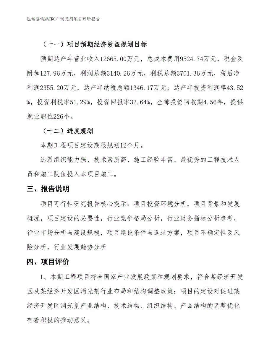 消光剂项目可研报告_第4页