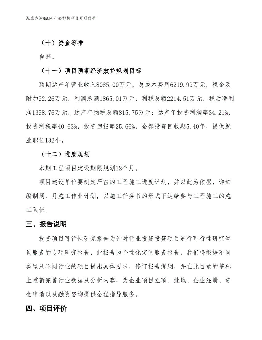 套标机项目可研报告_第4页