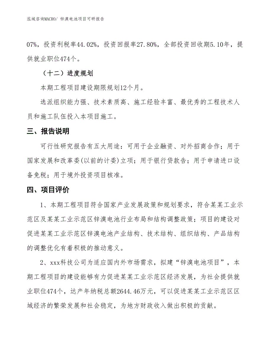 锌溴电池项目可研报告_第4页