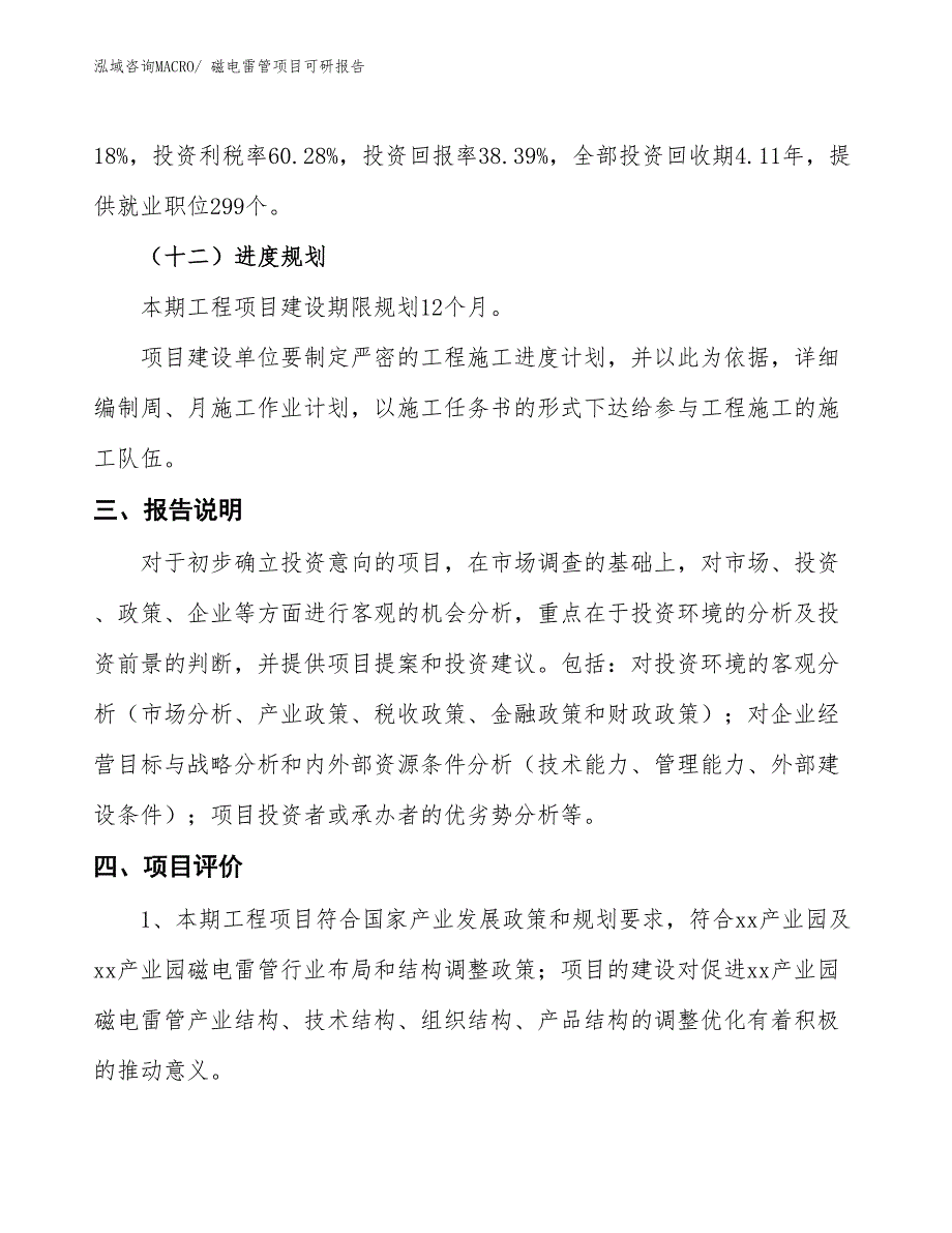 磁电雷管项目可研报告_第4页