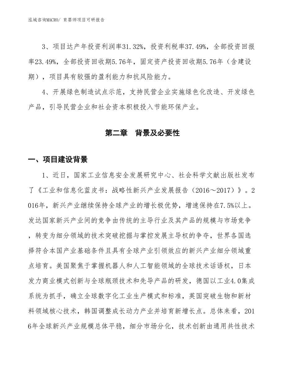 育婴师项目可研报告_第5页