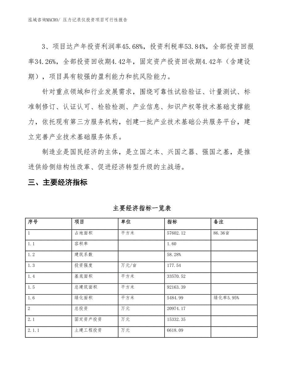 （项目申请）压力记录仪投资项目可行性报告_第5页