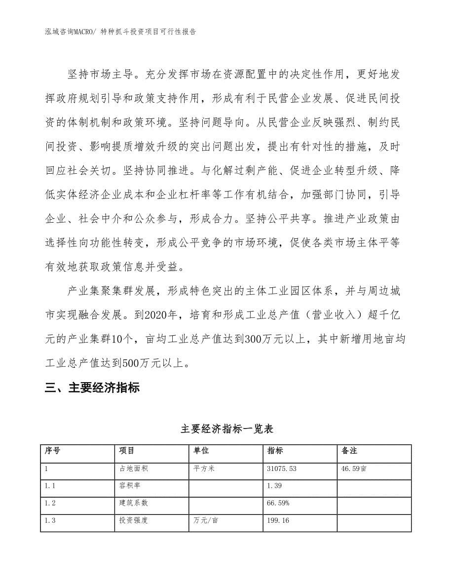 （项目申请）特种抓斗投资项目可行性报告_第5页