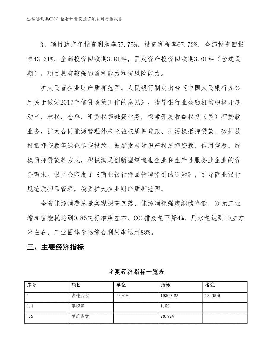 （项目申请）辐射计量仪投资项目可行性报告_第5页