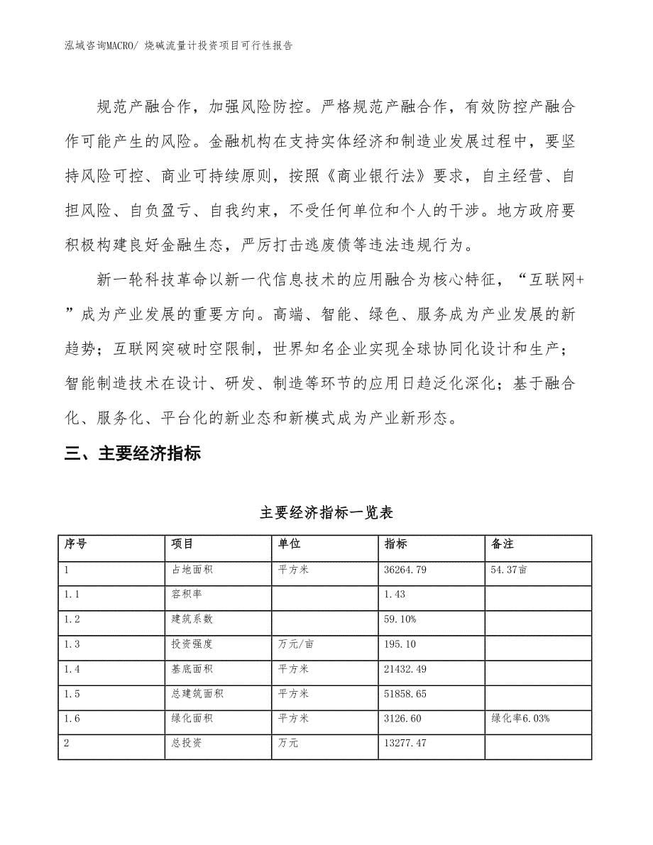 （项目申请）烧碱流量计投资项目可行性报告_第5页