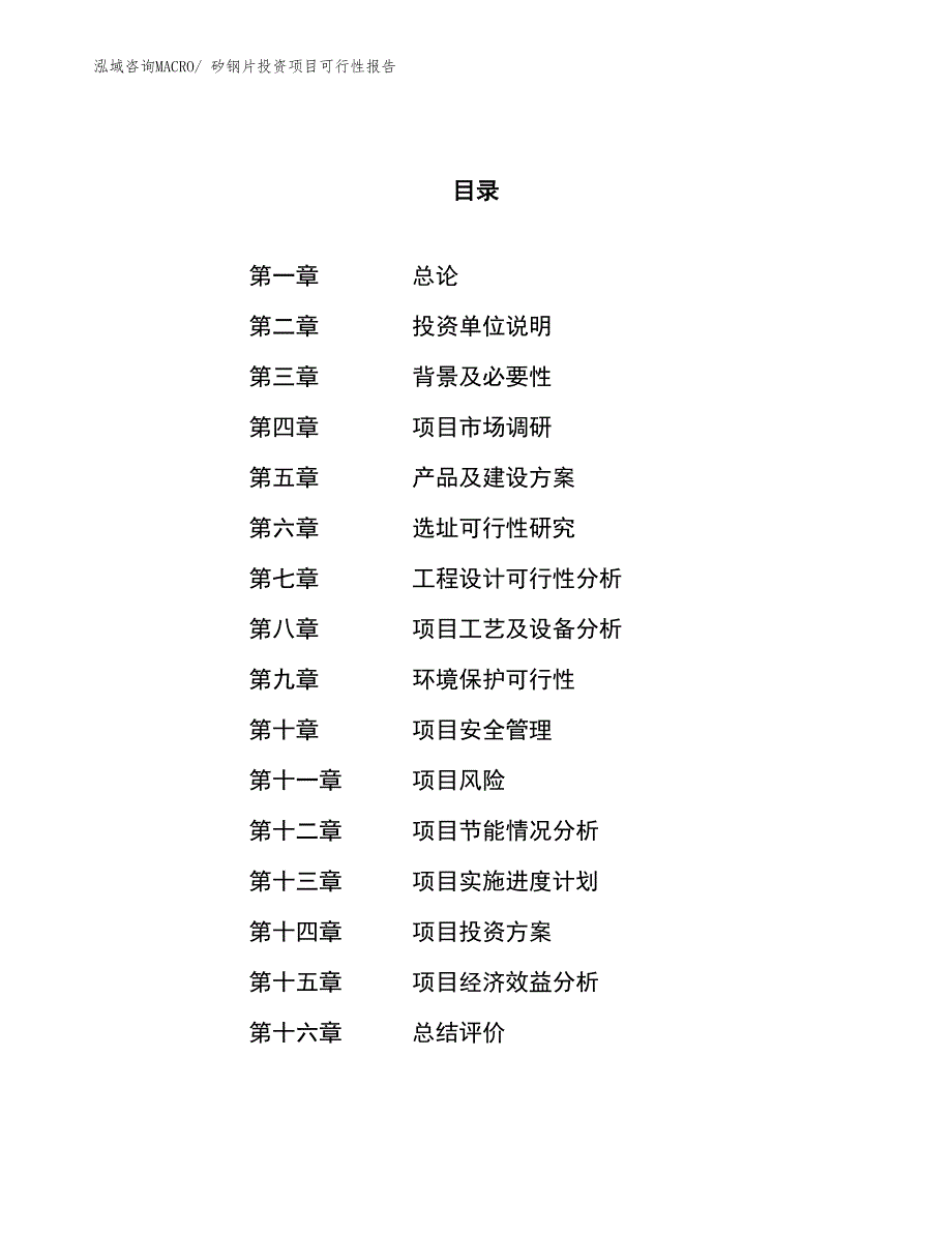 （项目申请）矽钢片投资项目可行性报告_第1页