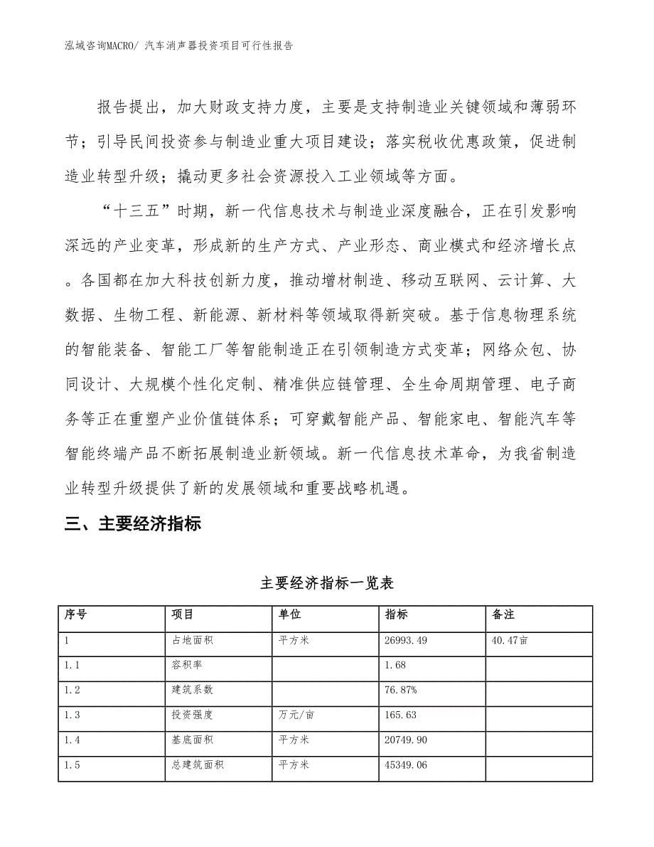 （项目申请）汽车消声器投资项目可行性报告_第5页