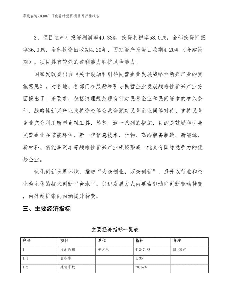 （项目申请）日化香精投资项目可行性报告_第5页