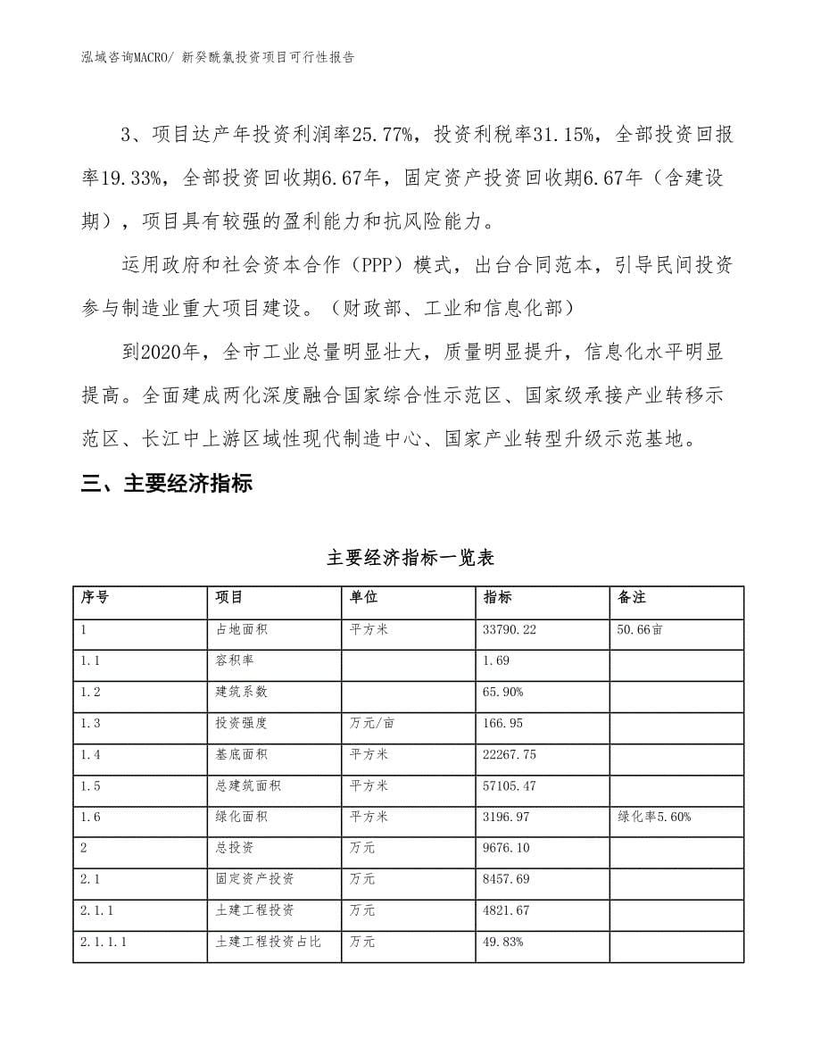 （项目申请）新癸酰氯投资项目可行性报告_第5页