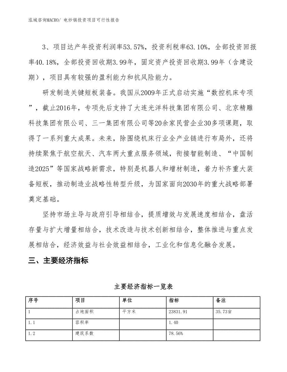 （项目申请）电炒锅投资项目可行性报告_第5页