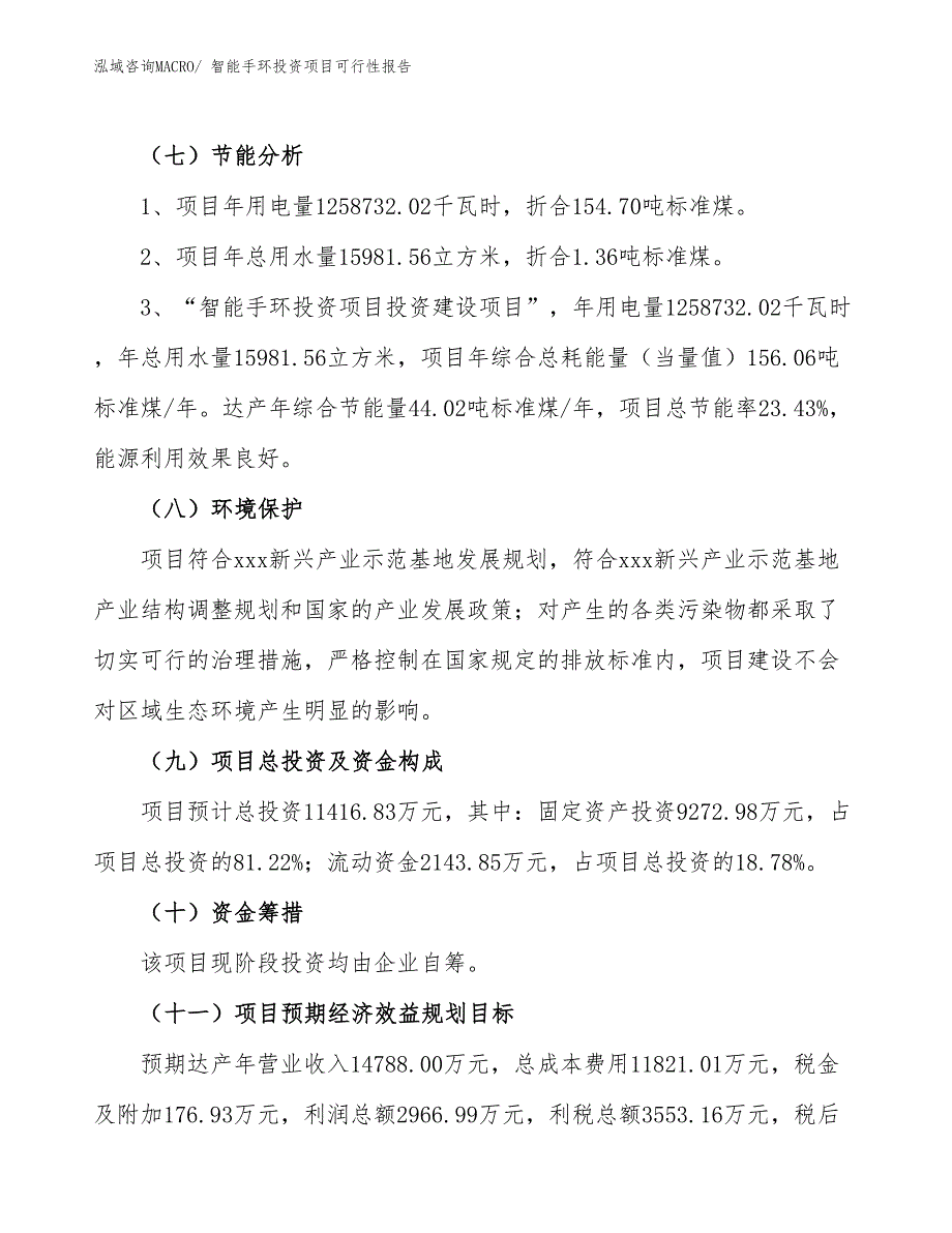 （项目申请）智能手环投资项目可行性报告_第3页