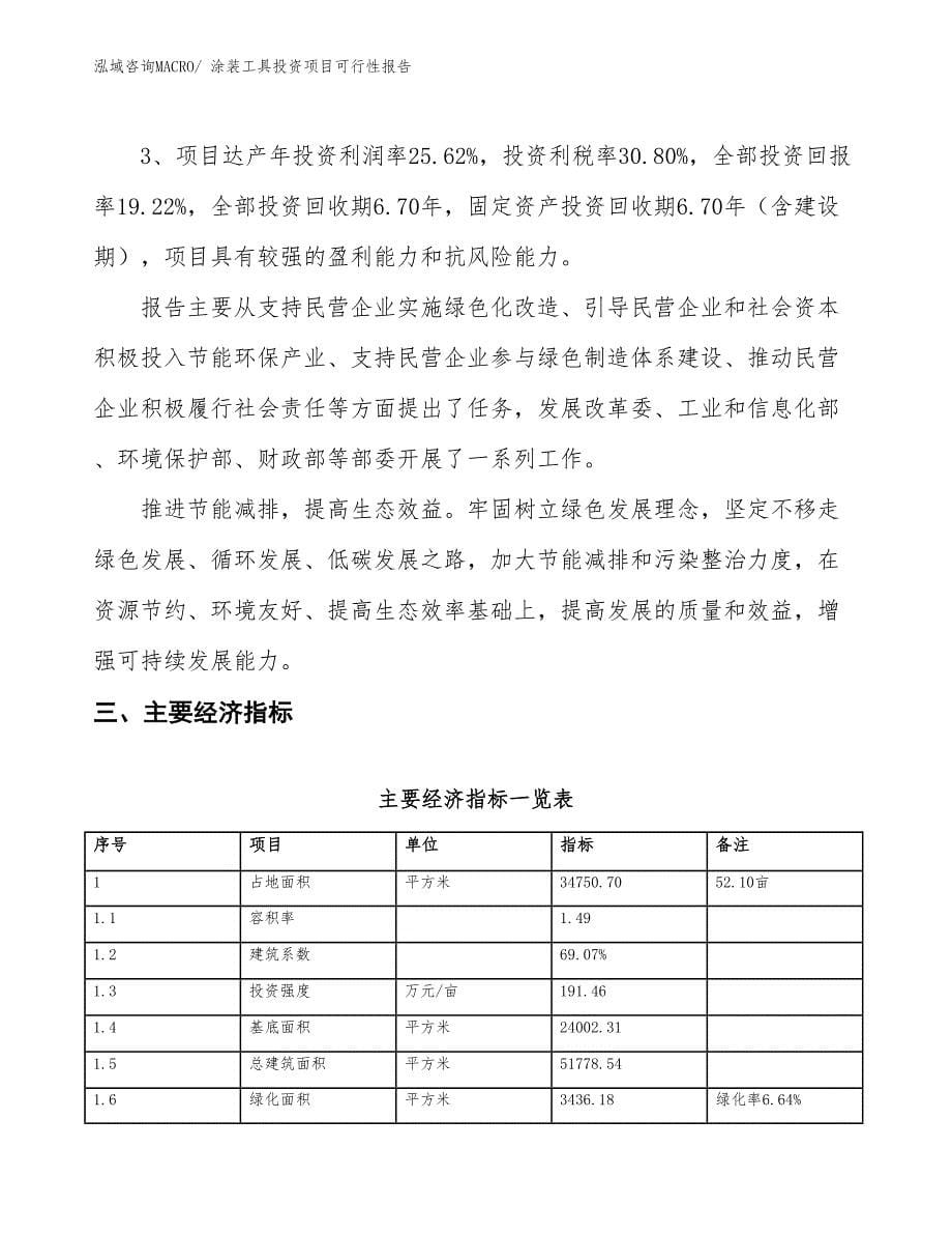 （项目申请）涂装工具投资项目可行性报告_第5页