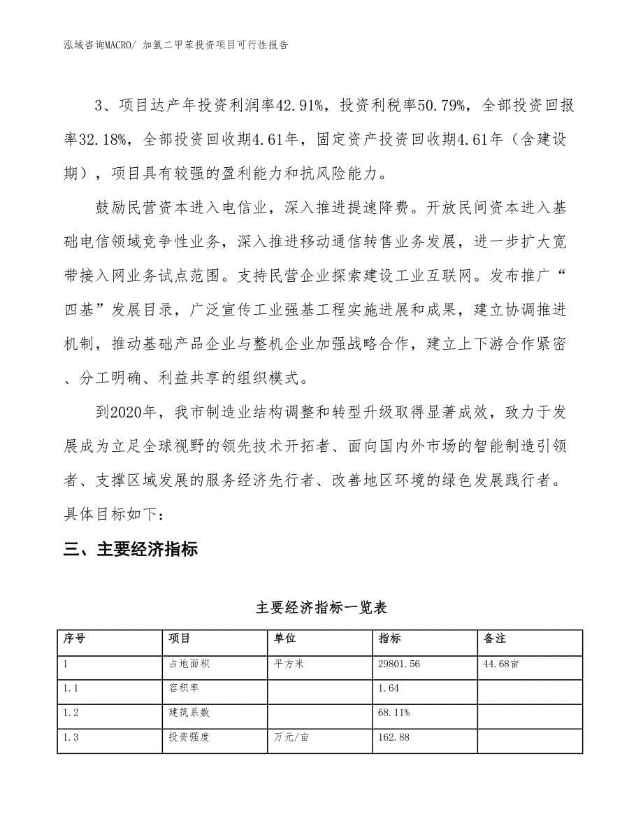 （项目申请）加氢二甲苯投资项目可行性报告_第5页