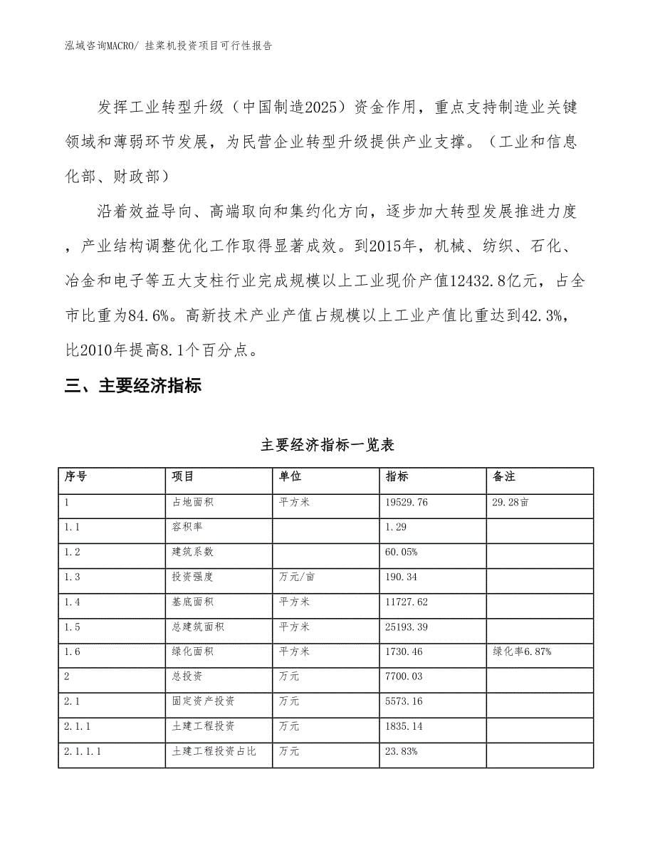 （项目申请）挂桨机投资项目可行性报告_第5页