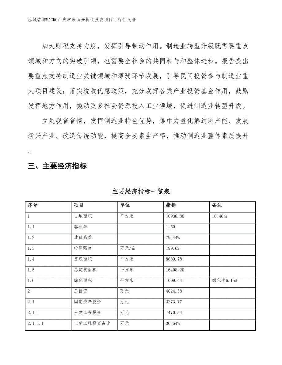 （项目申请）光学表面分析仪投资项目可行性报告_第5页