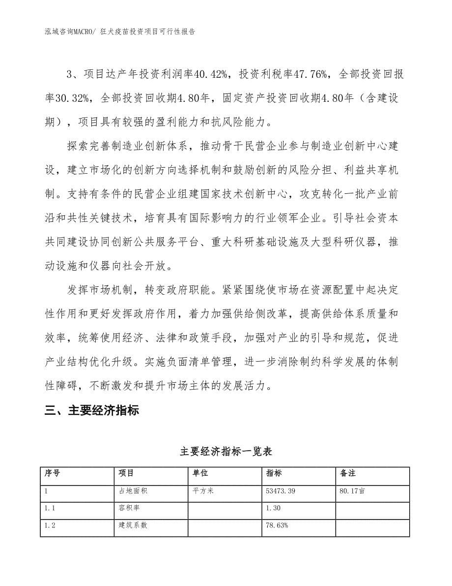 （项目申请）狂犬疫苗投资项目可行性报告_第5页