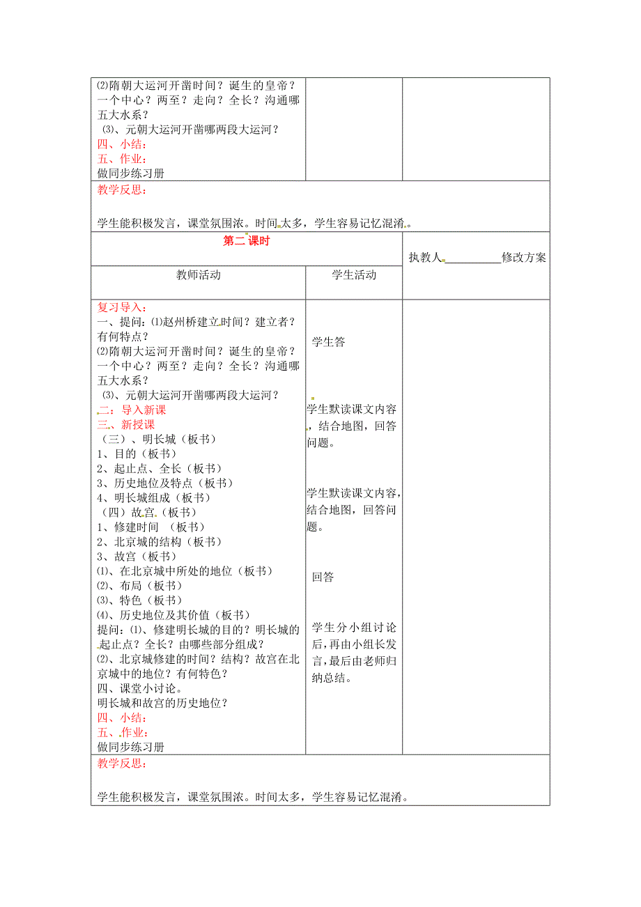 9.2.2 建筑奇观 教案 川教版七年级下册_第2页