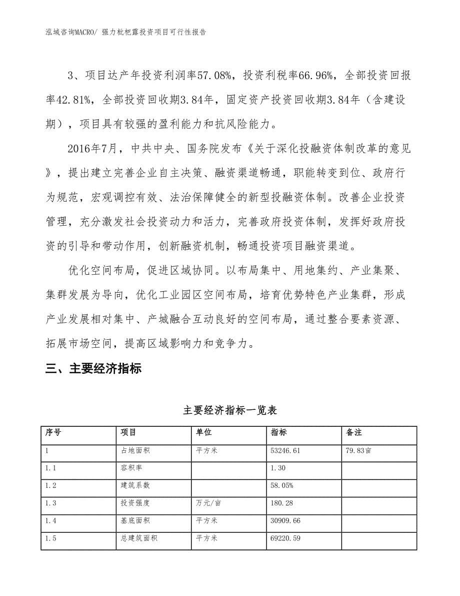 （项目申请）强力枇杷露投资项目可行性报告_第5页