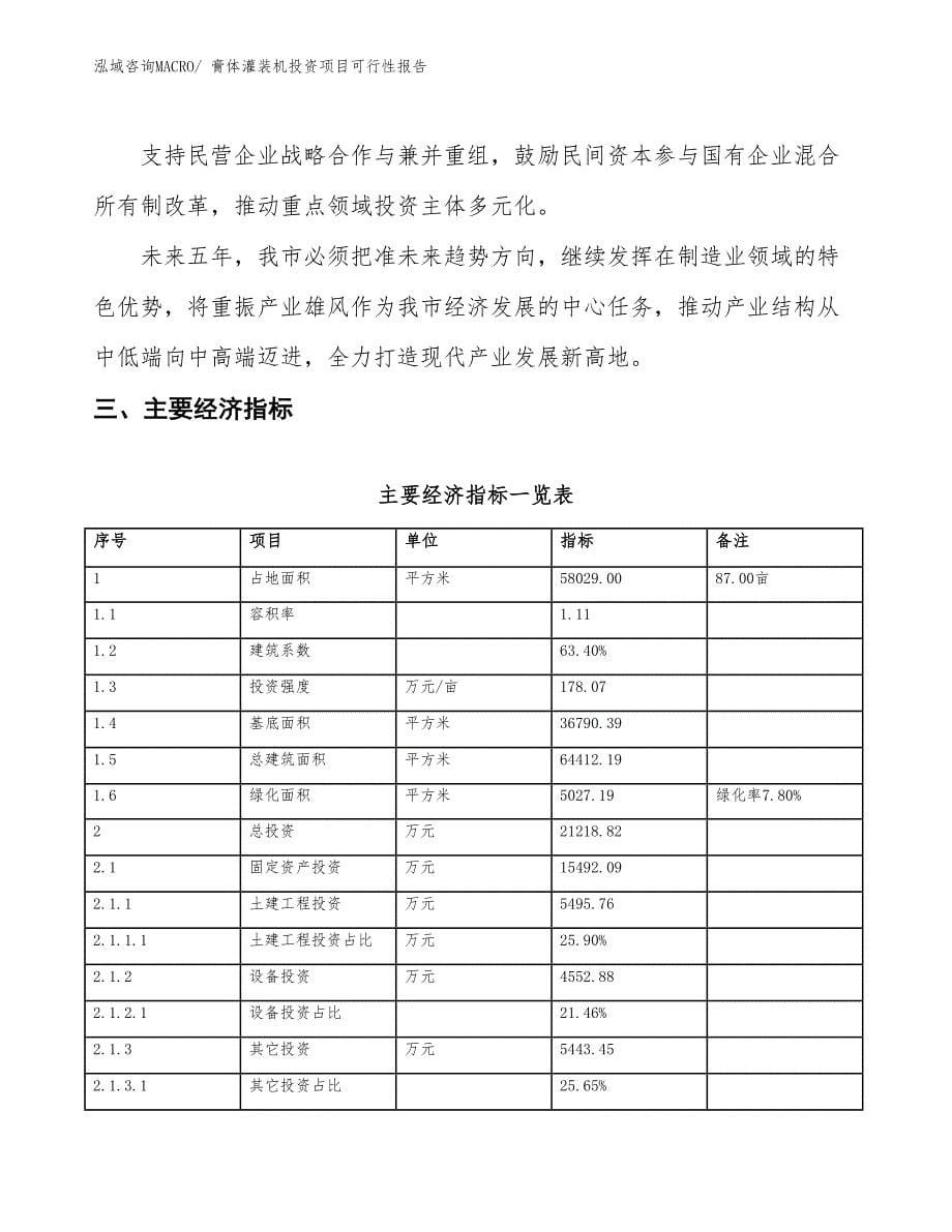 （项目申请）膏体灌装机投资项目可行性报告_第5页