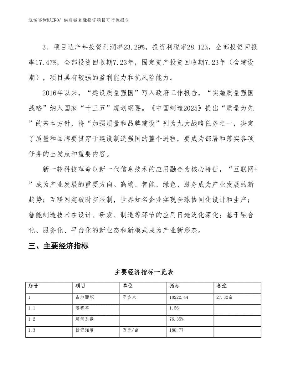 （项目申请）供应链金融投资项目可行性报告_第5页