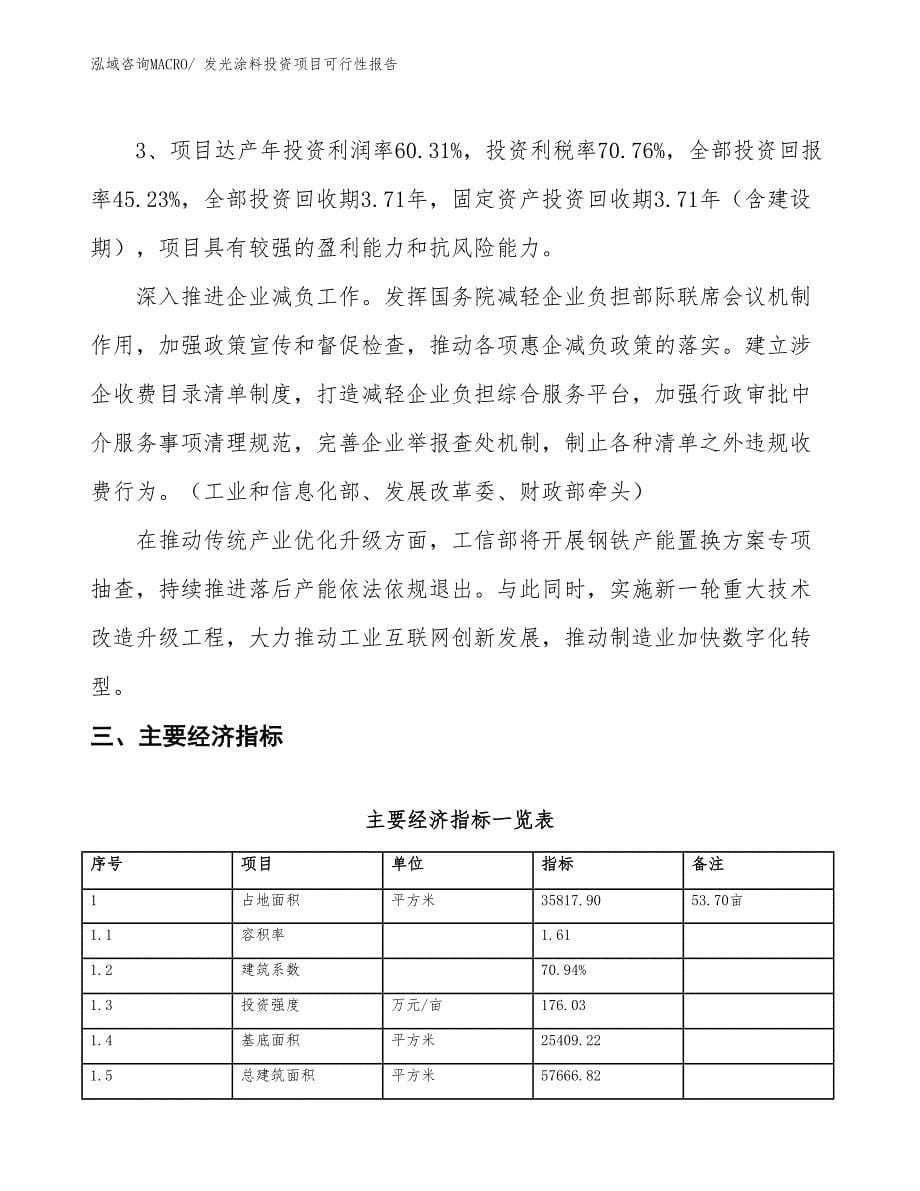 （项目申请）发光涂料投资项目可行性报告_第5页