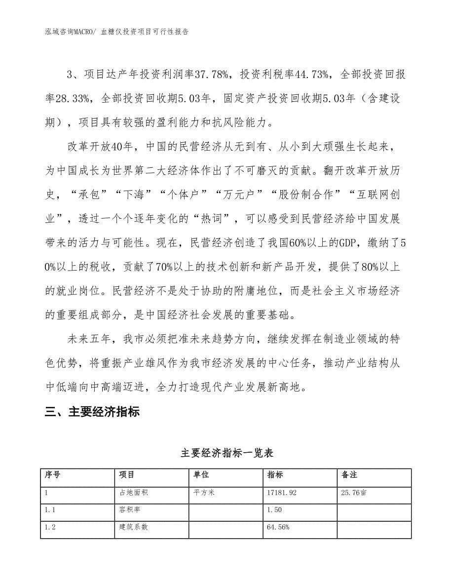 （项目申请）血糖仪投资项目可行性报告_第5页