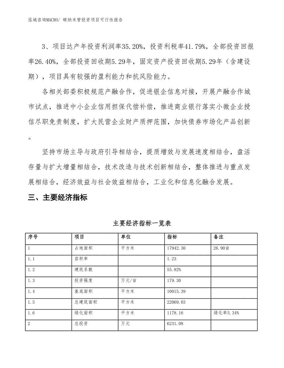 （项目申请）碳纳米管投资项目可行性报告_第5页