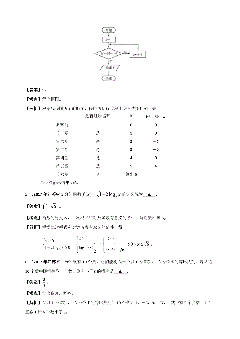 2017年江苏高考试题(数学_word解析版)_第2页
