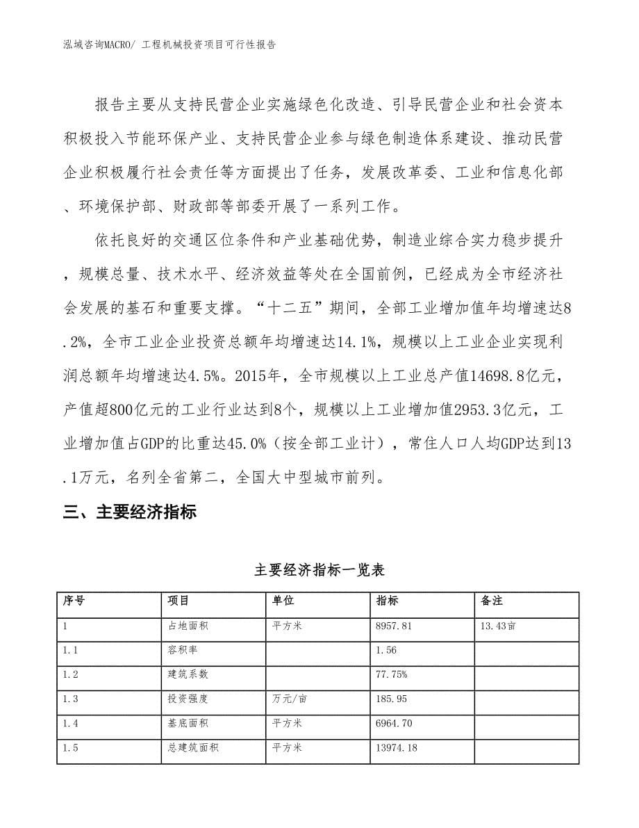 （项目申请）工程机械投资项目可行性报告_第5页