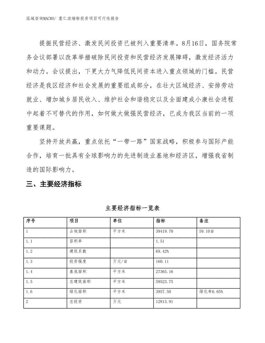 （项目申请）薏仁浓缩粉投资项目可行性报告_第5页