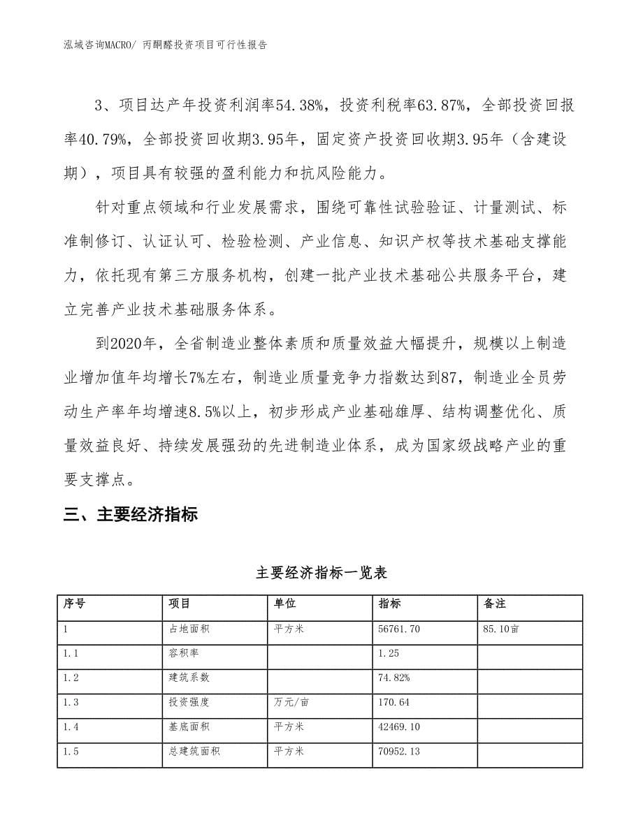 （项目申请）丙酮醛投资项目可行性报告_第5页