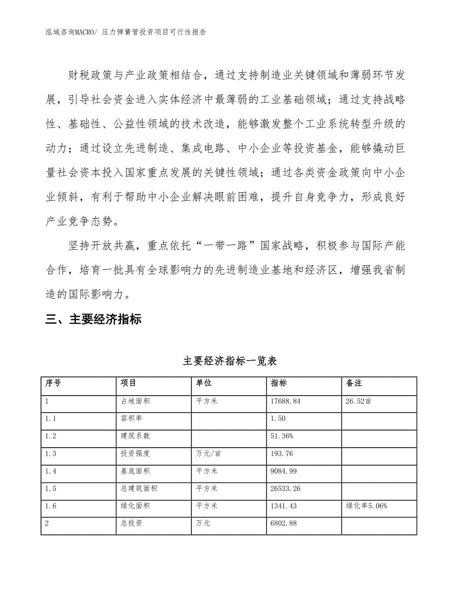 （项目申请）压力弹簧管投资项目可行性报告_第5页