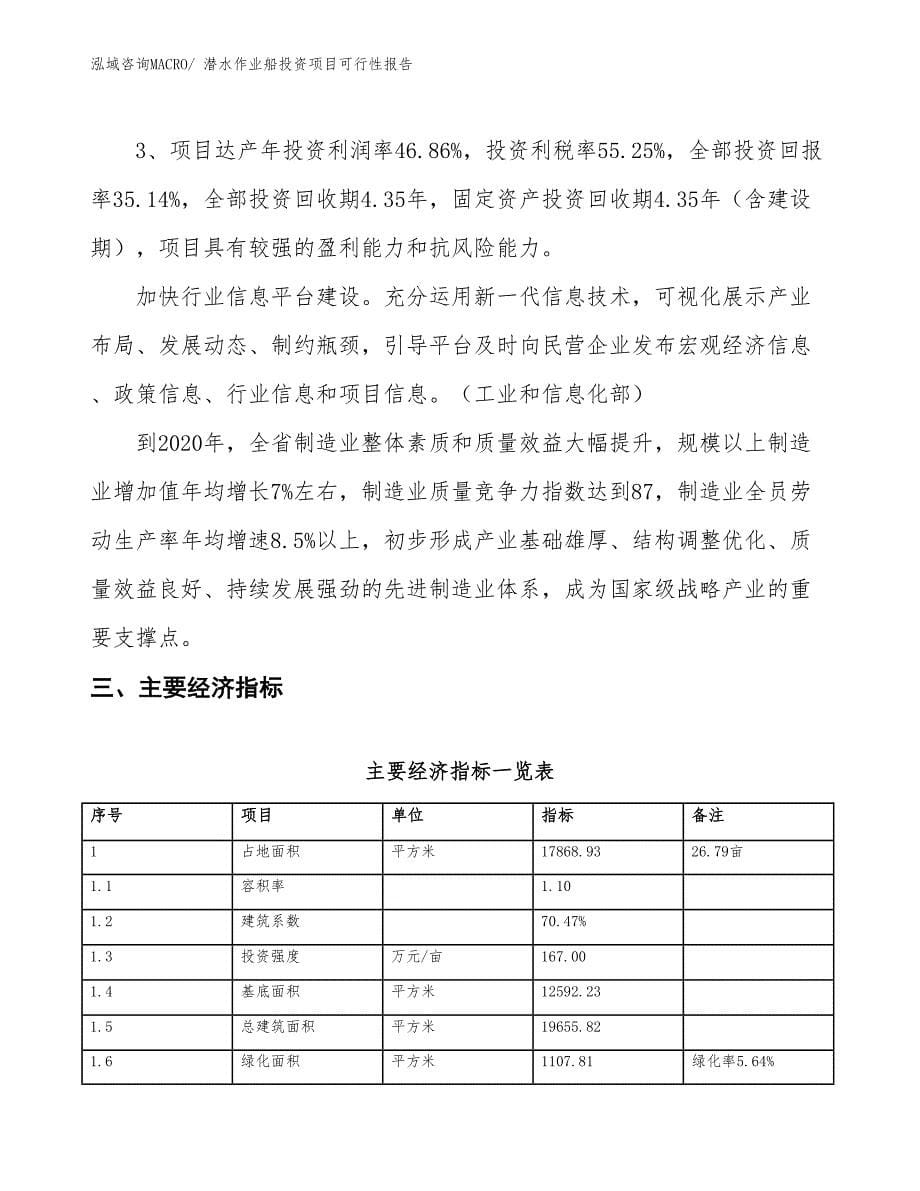 （项目申请）潜水作业船投资项目可行性报告_第5页