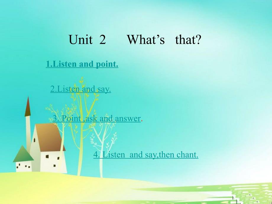 【外研版】（三起）三年级上册英语-M7U2-1-Unit 2  What‘s that_第2页